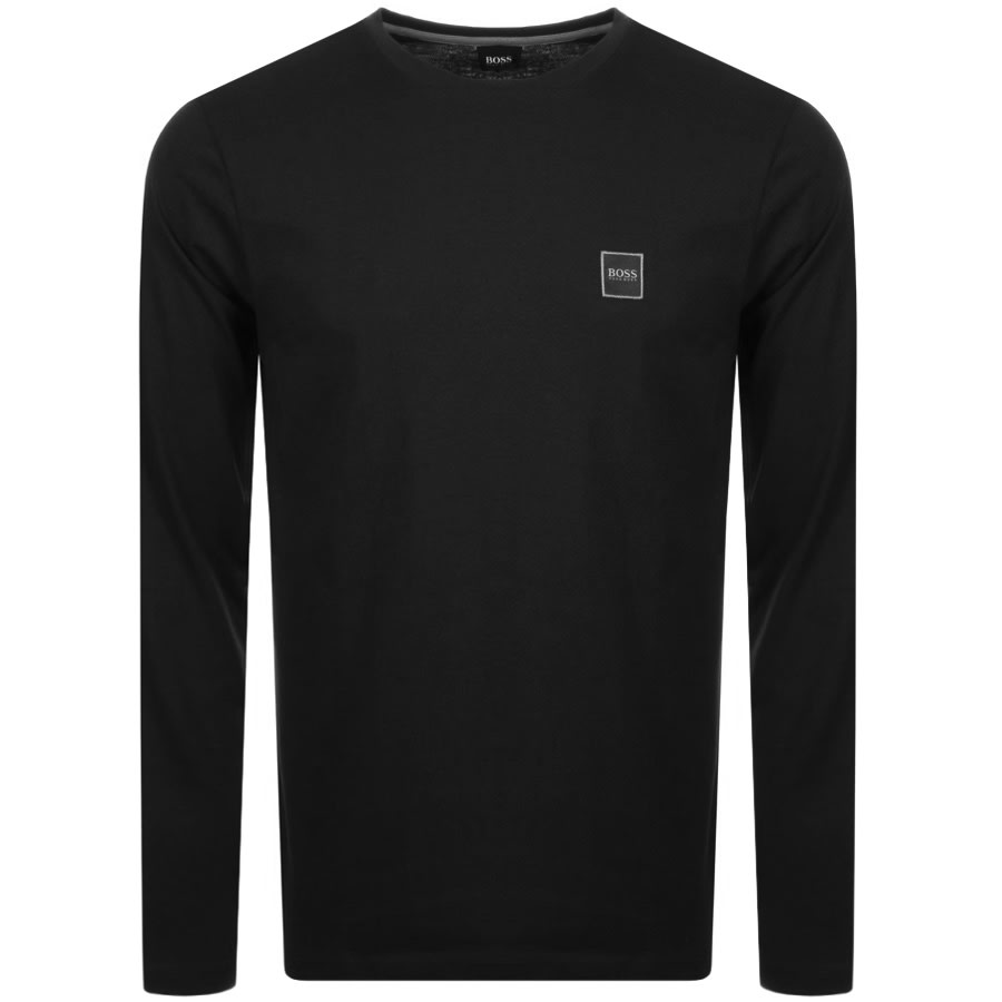 Alternative Image for ProductBOSS Long Sleeved Tacks T Shirt Black1